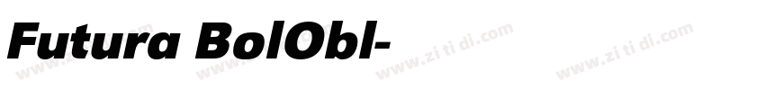 Futura BolObl字体转换